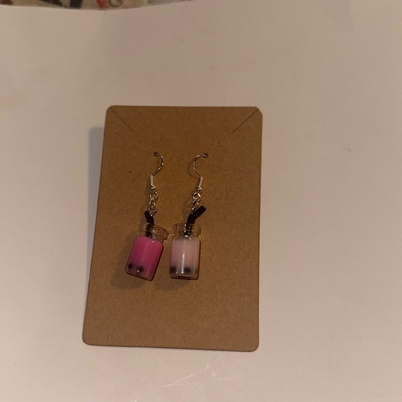 Boba Tea Earrings - Picture 7 of 8